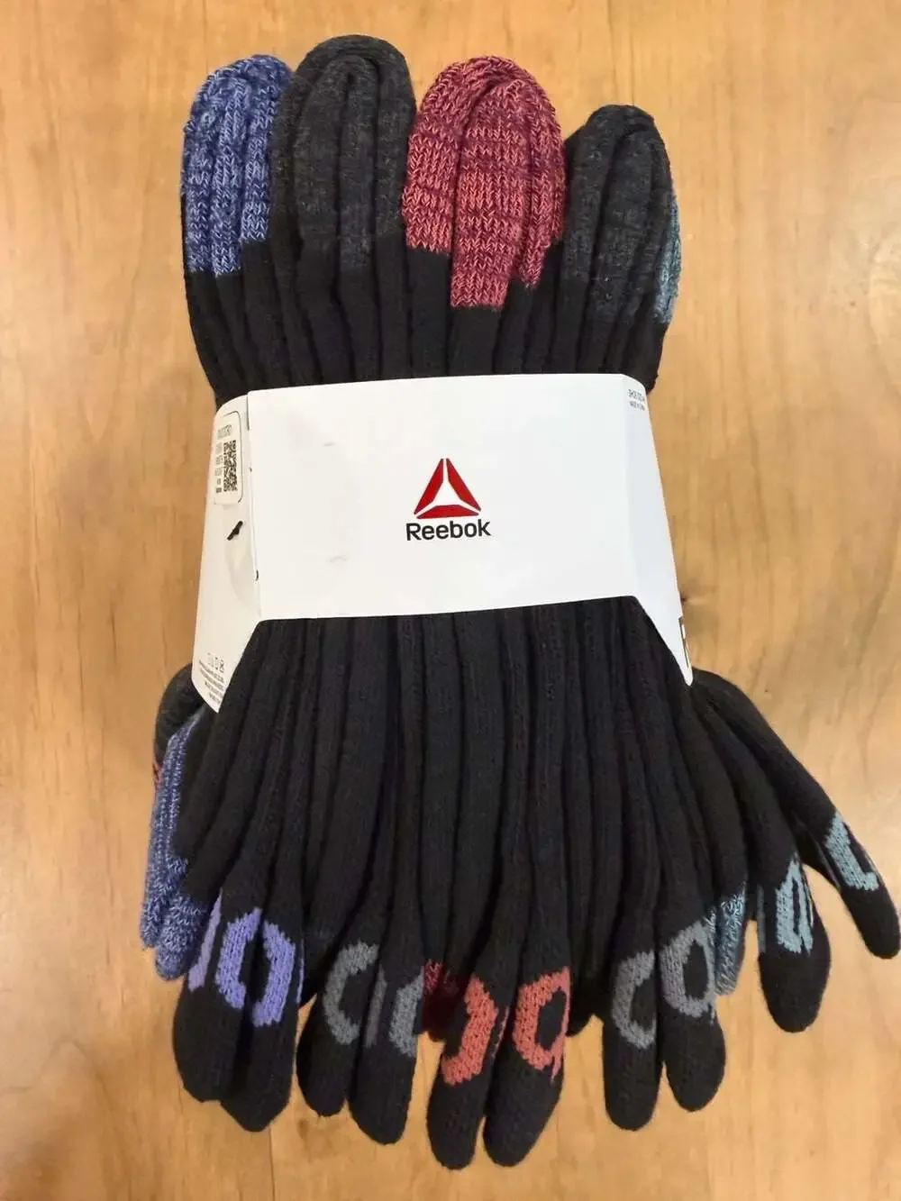 Reebok Pro Series Crew Socks Size 4-9 10-Pack Black New